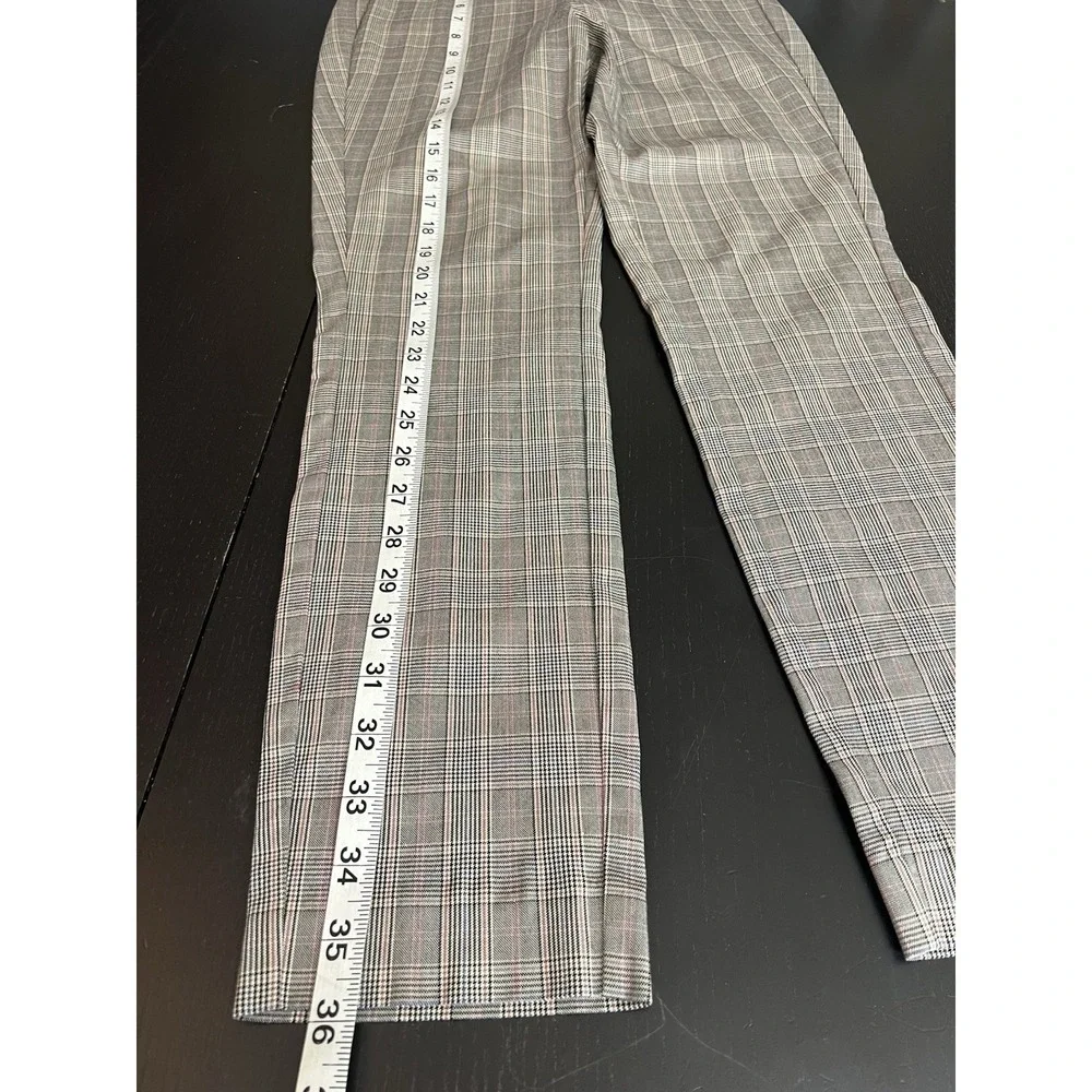 Rag & Bone Simone Plaid Ankle Pants Size 2 Cotton Blend Academia Preppy Back Zip